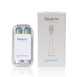 BLUE M SONIC TOOTHBRUSH HEAD 2 PACK