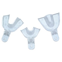 FULL ARCH UPPER MEDIUM CLEAR  IMPRESSION TRAY 6 PACK