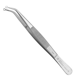 TWEEZER FOR SUTURE CURVED ROUND