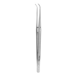 TWEEZER ROUND 1X2 TEETH 180MM CURVED