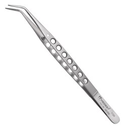 TWEEZERS COLLEGE LIGHT HANDLE SERRATED 150MM