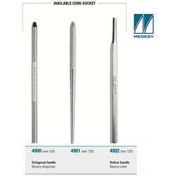 MIRROR HANDLE HOLLOW HANDLE 125mm SIMPLE STEM