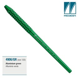 MIRROR HANDLE ALUMINIUM GREEN 120mm