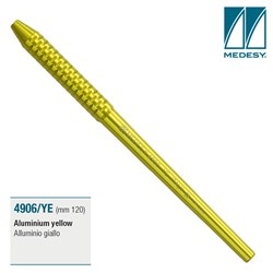 MIRROR HANDLE ALUMINIUM YELLOW 120mm