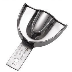 IMPRESSION TRAY SOLID WITH RIM UPPER SMALL