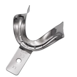 IMPRESSION TRAY SOLID EDENTULOUS w RIM LOWER MEDIUM