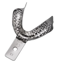 IMPRESSION TRAY PERFORATED EDENTULOUS LOWER LARGE