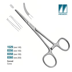 FORCEPS ROCHESTER-KOCHER CURVED 180MM