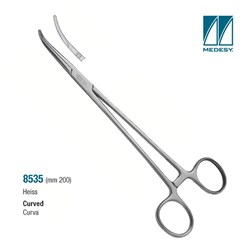 FORCEPS HEISS CURVED 200MM