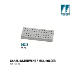 ALUMINIUM BUR STAND 48 RA BURS 75x40mm