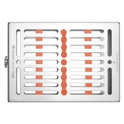 9 INSTRUMENT CASSETTE with ORANGE SILICONE GAMMAFIX