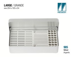 ENDODONTIC FILE BOX SILVER 204x105x54mm