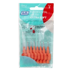 TEPE X-SOFT INTERDENTAL BRUSH RED 0.5mm ISO2 8PK