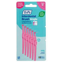 TEPE ANGLE INTERDENTAL BRUSH PINK 0.40mm 6 pk