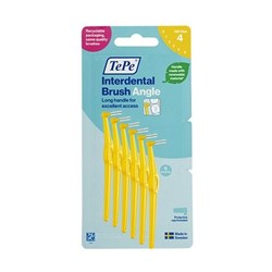 TEPE ANGLE INTERDENTAL BRUSH YELLOW 0.7mm 6 pk