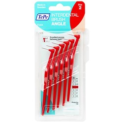 TEPE ANGLE INTERDENTAL BRUSH RED 0.5mm ISO2 6PK