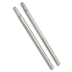 METAL MIRROR HANDLE ROUND SIMPLE STEM