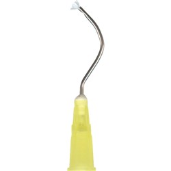 STAT-FLO 19GA PRE-BENT YELLOW 20 CUP