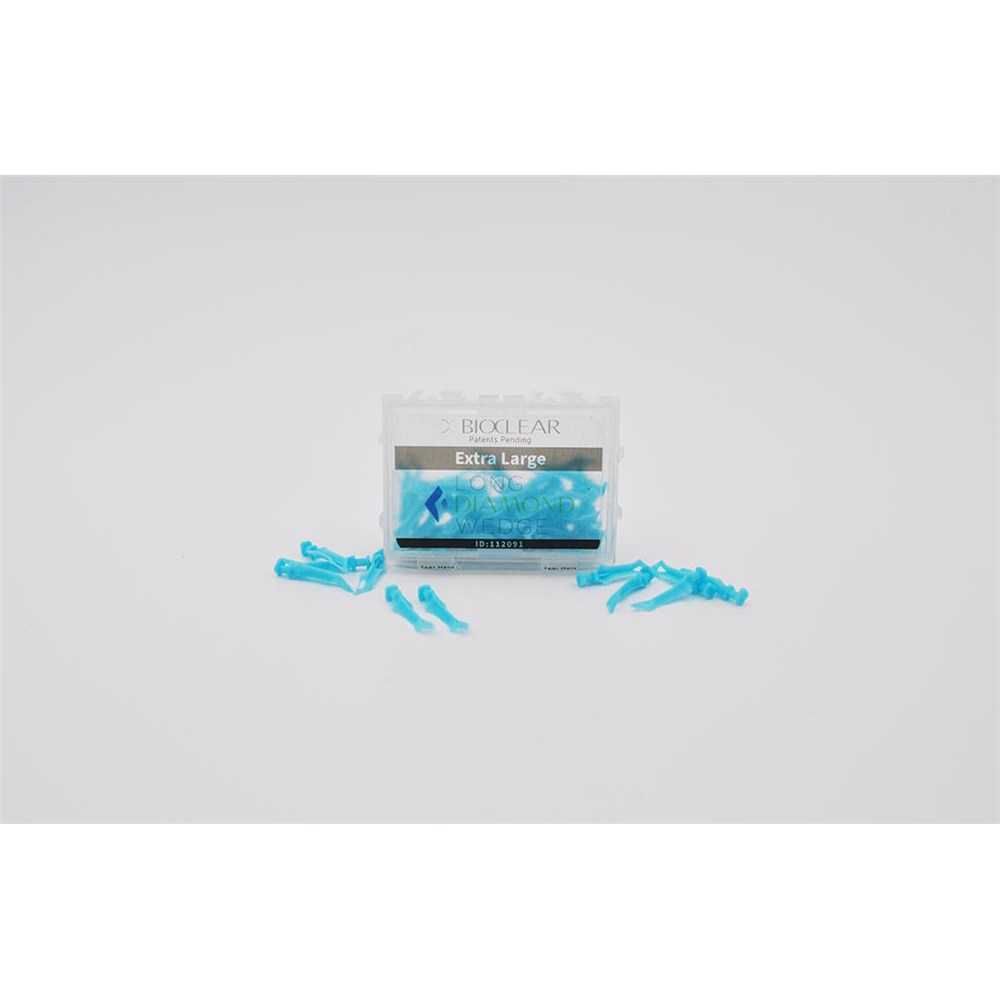 LONG DAIMOND WEDGE EXTRA LARGE LIGHT BLUE 50 PACK