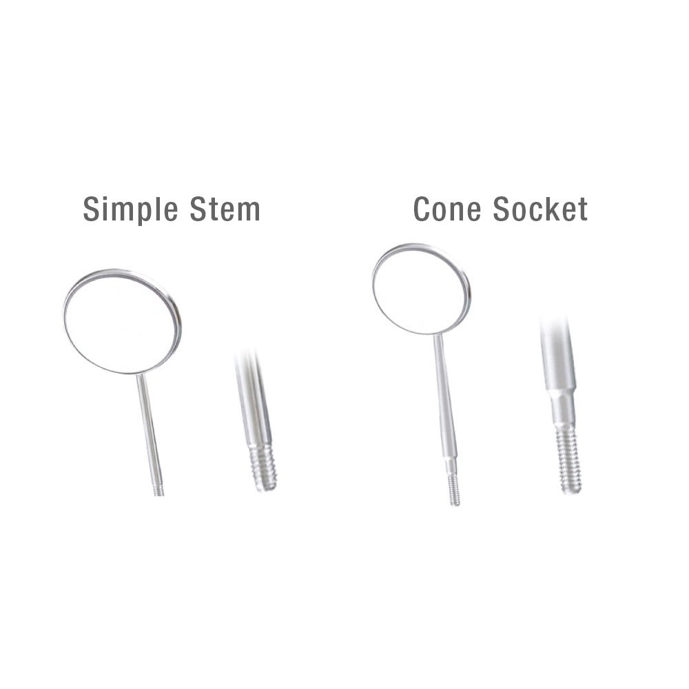 MIRROR HEAD  RHODIUM  DOUBLE SIDED 6PCS